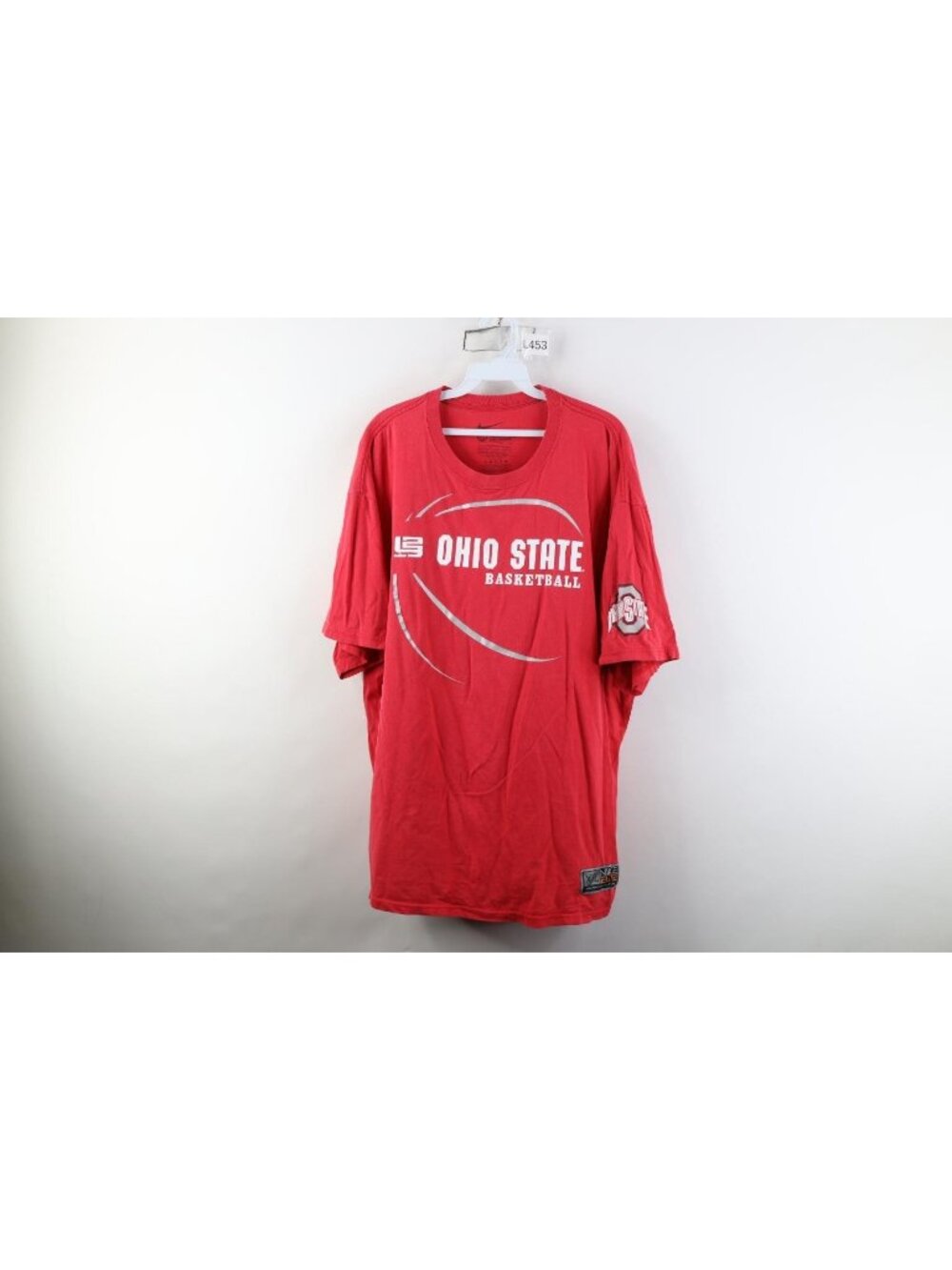 Vtg Nike Elite Mens 2XL Lebron James Ohio State University Basketball T-Shirt